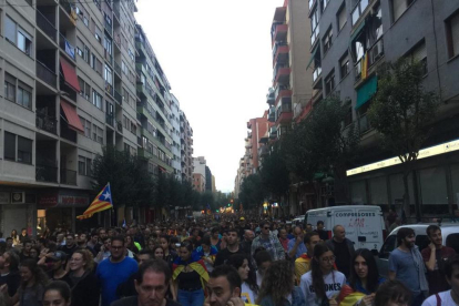 Manifestació per Prat de la Riba.