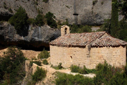 Imatge de l'ermita de Sant Bartomeu Fraguerau d'Ulldemolins.