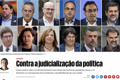 L'article ha estat publicat al diari portuguès Publico.