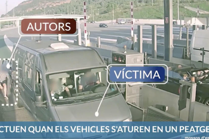 Captura de imagen del vídeo que han hecho circular los Mossos D'Esquadra.