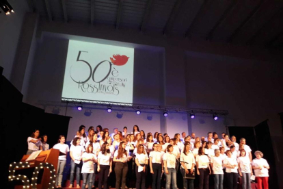 Imagen del concierto del 50º aniversario de la Coral Infantil Rossinyols.