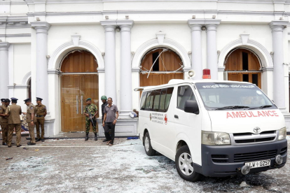 St Anthony's Church en Kochchikade, Colombo, donde ha habido una de las explosiones.