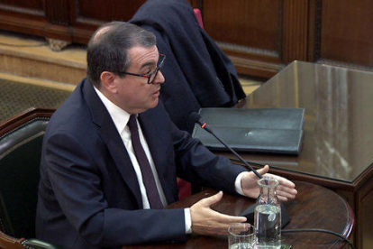 El exconseller de Interior Jordi Jané declarando como testigo en el Supremo.