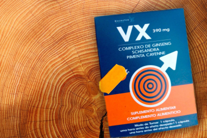 Imagen de una caja de 'VX Cápsulas'.