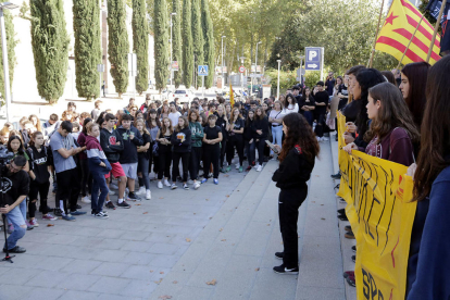 Imagen de archivo de una manifestación delante del Palacio de Justicia de Gerona, el 24 de octubre del 2019.