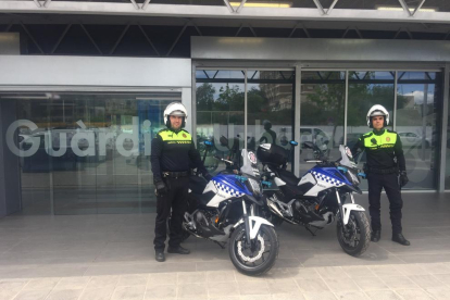 Imatge de les noves motos adquirides pel cos policial.