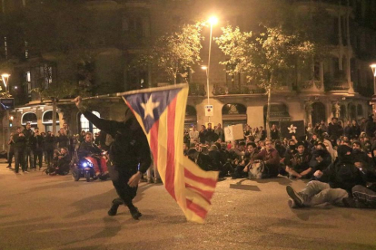Imagen de archivo de una de las protestas de las últimas semanas en Barcelona.