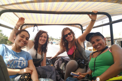 Las cuatro profesionales de enfermería que han viajado a Gambia este mes de febrero.