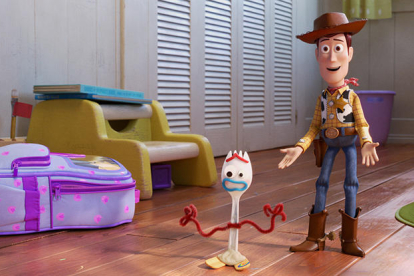 Una imatge de la pel·lícula 'Toy Story 4' amb els seus protagonistes