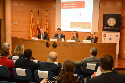 Inauguració d'una jornada sobre la Memòria Històrica organitzada pel Consell de l'Advocacia Catalana