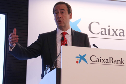 Imagen de archivo del consejero delegado de CaixaBank, Gonzalo Gortázar.