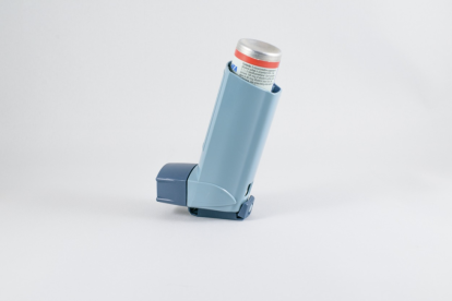 Imatge d'arxiu d'un inhalador.