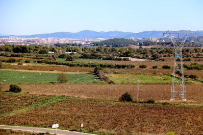 Plano general de parte de los terrenos de Banyeres del Penedès donde CIMALSA prevé la construcción del Logis Penedès.