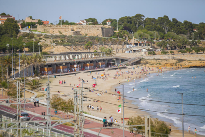Imatge de la platja del Miracle de Tarragona.