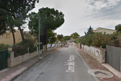 Imatge del carrer Paranys de Cala Romana, on diumenge van entrar a robar en un dels xalets.