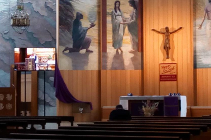 La missa que els pares rogacionistes van oficiar al Santuari del Loreto es va poder seguir per Internet i al Santuari de Misericòrdia es va enregistrar per ser projectada a les esglésies.
