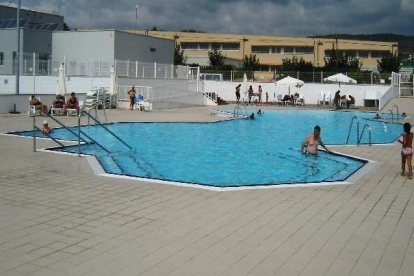 Imatge de la piscina del Club Tennis El Vendrell.