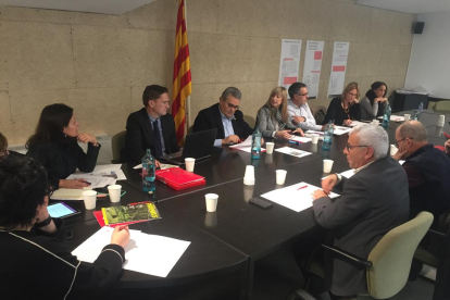 Imatge de la sessió del Comitè Executiu de la Cambra de Reus que s'ha celebrat avui al Consell Comarcal de la Ribera d'Ebre.