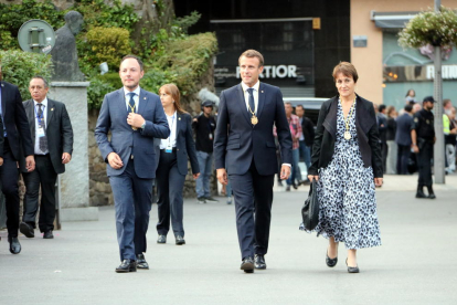 Imatge d'arxiu de Macron en la seva visita a Andorra.