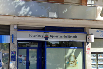 Una imagen de la Administración de Loterías número 1 de Torredembarra.