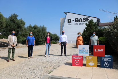 Responsables de BASF y el Ayuntamiento de Tarragona