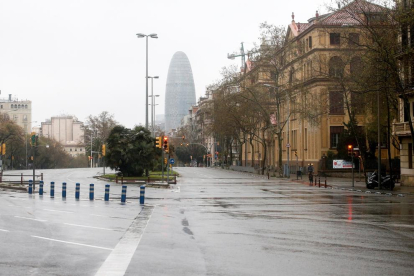 Una imatge de la Diagonal de Barcelona.