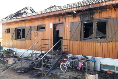 Imatge de com va quedar la casa després de l'incendi del passat 26 de gener de 2019.