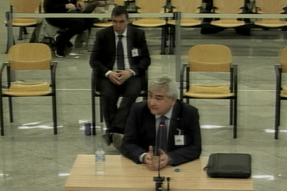L'exsecretari general d'Interior, Cèsar Puig, en un moment de la seva declaració a l'Audiència Nacional.