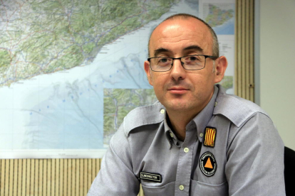 Plano medio corto del subdirector general de Coordinación y Gestión de Emergencias, Sergio Delgado.