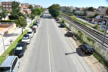 El tram de l'antiga N-340 al seu pas per Torredembarra, que serà objecte de les obres de condicionament.