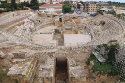El anfiteatro de Tarragona, el primer día de la reapertura.