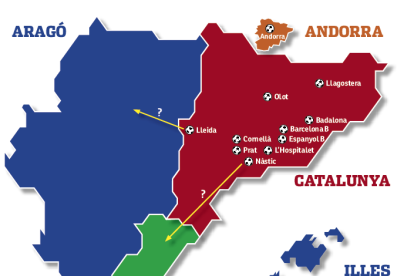 Todos los equipos catalanes no podrán competir en el mismo subgrupo.