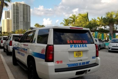 Un coche de Policia de Riviera Beach, a Florida.
