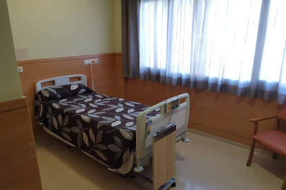 Las habitaciones de la residencia ya se han dejado preparadas para ser camas hospitalarias.