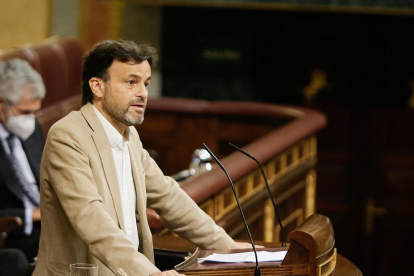 El portavoz d'En Comú Podem, Jaume Asens, en el Congreso.