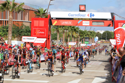 L'arribada de la Vuelta Ciclista a Espanya que es va disputar l'any 2018 a Tarragona.