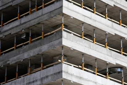 Imagen de archivo de un edificio en construcción.