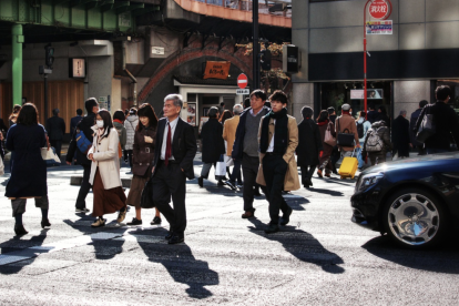 Imatge d'arxiu d'un carrer del Japó.