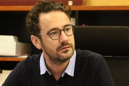 Pere Segura, alcalde de Vila-seca, este lunes en su despacho en el Ayuntamiento.