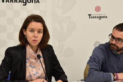 La presidenta de l'Institut Municipal de Serveis Socials de Tarragona, Carla Aguilar.