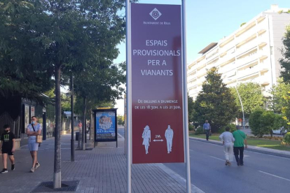 Imatge del tram de l'avinguda Sant Jordi que es tronarà a obrir divendres.