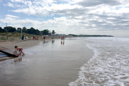 Imatge de la platja Llarga de Tarragona aquesta setmana.