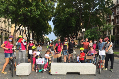 Imagen de Tecletes durante la marcha organizada ayer jueves.