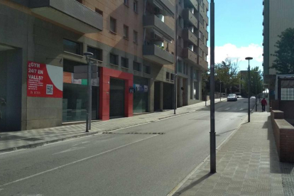 Imatge del carrer Tren de Valls, on s'ha dut a terme un dels registres.