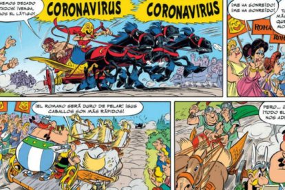 Una de les pàgines on apareix el malvat Coronavirus.