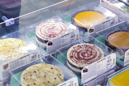 Imagen de varios pasteles del surtido de Mercadona.