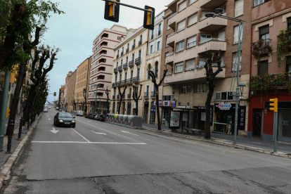 L'avaria es va produir en el tram de la xarxa de subministrament d'aigua de la Rambla Vella.