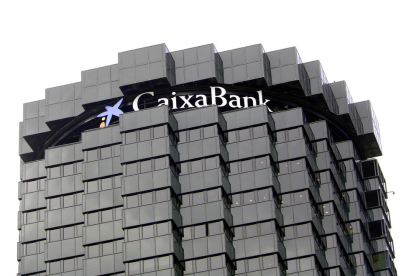 Imatge de la cúpula de la seu central de CaixaBank a Barcelona.