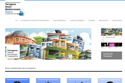 Imatge de la web corporativa de la Fundació Smart Mediterranean City.