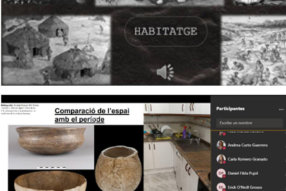 Presentacions dels treballs en línia de l'assignatura 'Prehistòria i evolució humana'.